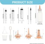 Pet Nursing Kit – Kitten Bottle Feeding Set with Nipples, Syringes, and Formula Dispenser for Newborn Puppies, Kittens, Baby Squirrels, and Other Small Animals - Image 3