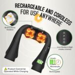 Cordless Shiatsu Neck and Shoulder Massager, Back Massager with Heat ,Massage Deeper Tissue 4D Kneading Massage for Shoulder, Neck and Back, Use at Home, Office, Car - Gifts for Fathers Day Dad Gift - Image 3