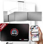 The 360 Mirror - 3 Way Mirror for Self Hair Cutting - Adjustable Trifold Barber Miror to Cut Your Own Hair - Tri Fold Self Haircut System for Men and Women Braiding - Three Sided Miror for Haircuts - Image 3