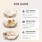 Bedsure Dog Beds for Small Dogs - Round Cat Beds for Indoor Cats, Washable Pet Bed for Puppy and Kitten with Slip-Resistant Bottom, 20 Inches, Camel - Image 5