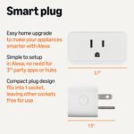 Amazon Basics Smart Plug, Works with Alexa Only, Voice Control, Remote APP Control, Schedule, Compact Design, Versatile, 2.4 GHz Wi-Fi, No Hub Required, 4-Pack, White - Image 3