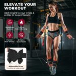 BAGAIL Ankle Wrist Weights for Women & Men, One Pair of 1/2/4/6/8/10 LBS Wearable Leg Arm Weights with Sleek Design & Secure Fit for Walking, Running, Pilates, Home Fitness & Physical Therapy - Image 5
