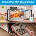 Midea Flexify Classic French Door Toaster Oven Air Fryer Combo, 10-in-1 Large Capacity 26.4 QT Countertop Oven, 25% Faster Cooking and 90% Less Oil, Stainless Steel - Image 4