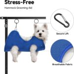 Foldable Dog Grooming Arm with Clamp: Adjustable Height 26"-40", Dog Grooming Table Arm with Hammock and No-Sit Holder, Grooming Restraint for Small Medium Dogs at Home or Salon - Image 4