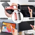 CUIUD Touchscreen Screen Cleaner Kit 2 Pcs, Phone, Tablet and Car Screen Cleaner, Two in One Spray and Microfiber Cloth(Grey&Pink) - Image 3