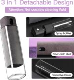 CUIUD Touchscreen Screen Cleaner Kit 2 Pcs, Phone, Tablet and Car Screen Cleaner, Two in One Spray and Microfiber Cloth(Grey&Pink) - Image 4
