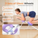 OWLSKY Ab Machine, Adjustable Ab Trainer Machine for Abs Workout at Home Gym, Foldable, Knee Protection, LCD Monitor, Device Holder, 400 LBS,Abdominal Trainer for Stomach Workout - Image 5