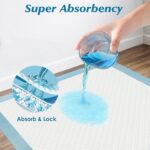 100 Count 22” x 22” Super Absorbency Disposable Underpads, Leakproof Quick Drying Disposable Pads for Baby, Puppy and Adults, Puppy Pads, Cat Pee Pads for Dogs, Potty Puppy Training Pads - Image 4