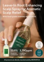 AROMATICA Root Enhancer Rosemary Water for Hair Growth spray - with Rosemary hair oil & caffeine & biotin - Korean hair care for hair thinning & hair loss - free from silicone, paraben and sulfate - Image 3