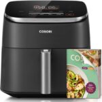 Cosori 9-in-1 TurboBlaze Air Fryer 6 Qt, PFAS-Free Ceramic Coating, 90°–450°F, Precise Heating for Even Results, Air Fry, Roast, Bake, Broil, Dry, Frozen, Proof, Reheat, Keep Warm, 120V, Dark Gray - Image 2