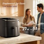 Cosori 9-in-1 TurboBlaze Air Fryer 6 Qt, PFAS-Free Ceramic Coating, 90°–450°F, Precise Heating for Even Results, Air Fry, Roast, Bake, Broil, Dry, Frozen, Proof, Reheat, Keep Warm, 120V, Dark Gray - Image 6