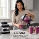 Ninja BN801 Professional Plus Kitchen System, 1400 WP, 5 Functions for Smoothies, Chopping, Dough & More with Auto IQ, 72-oz.* Blender Pitcher, 64-oz. Processor Bowl, (2) 24-oz. To-Go Cups, Grey - Image 4