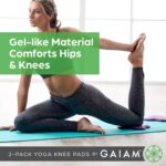 Gaiam Yoga Knee Pads (Set of 2) - Yoga Props and Accessories for Women/Men Cushions Knees and Elbows for Fitness, Travel, Meditation, Kneeling, Balance, Floor, Pilates - Image 5