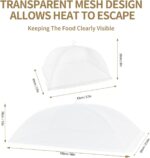 NEPAK 6 Large and Tall Food Covers, 17"x17" Food Tents Food Covers for Outdoors,Pop-up Mesh Food Covers Nets for Outside,Screen Tents,Parties Picnics, BBQ,Reusable and Collapsible - Image 4