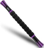 Muscle Roller Massage Roller Stick- Deep Tissue Fascia Blaster for Myofascial Pain Relief, Lymphatic Drainage & Body Sculpting, Handheld Physical Therapy & Recovery Tool (Purple Black-18 inch) - Image 2