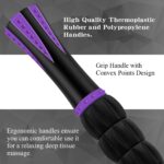 Muscle Roller Massage Roller Stick- Deep Tissue Fascia Blaster for Myofascial Pain Relief, Lymphatic Drainage & Body Sculpting, Handheld Physical Therapy & Recovery Tool (Purple Black-18 inch) - Image 3