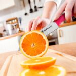 BYkooc 8 pieces Paring Knives (4PCS Peeling Knives and 4PCS Knife Sheath), Ultra Sharp Vegetable and Fruit Knife,German Steel Small Kitchen Knife with PP Plastic Ergonomic Handle - Image 4