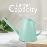 Watering Can for Indoor and Outdoor Plants - Long Spout Water Can for Garden, Flower, House Plants - 1.8L/1/2 Gallon (Green) - Image 3