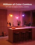 Govee Smart Light Bulbs, Color Changing Light Bulb, Work with Alexa and Google Assistant, 16 Million Colors RGBWW, WiFi & Bluetooth LED Light Bulbs, Music Sync, A19, 800 Lumens, 4 Pack - Image 3