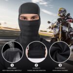 AXBXCX 3 Pack Balaclava Ski Mask - Breathable UV Protection Face Cove for Motorcycle, Football, Cycling, Outdoor Sports - Image 4