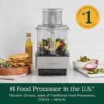 Cuisinart Food Processor, 14-Cup Vegetable Food Chopper for Mincing, Dicing, Shredding, Puree & Kneading Dough, 720-Watt Motor, Stainless Steel, DFP-14BCNY - Image 4