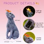Goodeco Dog Statue with Solar Butterfly - Ideal Gifts for Mom, Dad or Birthdays, Beautifully Crafted Outdoor Decorations to Wow Your Guests - Image 3