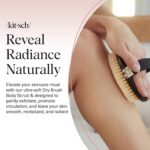 Kitsch Dry Brushing Body Brush for Lymphatic Drainage- Soft Bristles Shower Brush - Dry Brush to Remove Dry Skin and Improves Blood Circulation, Body Scrubber for Glowing Skin, Sauna Accessories - Image 3