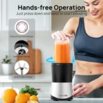Consciot CB08 11-Piece Blender for Kitchen and Personal Size, Blend Shakes and Smoothies, Frozen Drinks, Baby Food, Spreads & More, 3 Portable To-Go Cups & 2 Spout Lids & 1 Solid Lid, 900 Peak Watts - Image 4