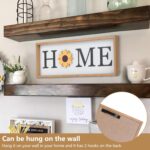Interchangeable HOME Seasonal Tabletop Sign with 12 Pcs Seasonal Icons Wooden HOME Sign for All Seasons Shelf Mantel Windowsill Decor - Image 4
