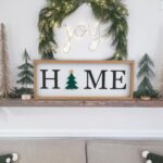 Interchangeable HOME Seasonal Tabletop Sign with 12 Pcs Seasonal Icons Wooden HOME Sign for All Seasons Shelf Mantel Windowsill Decor - Image 5
