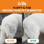 GoPets 2-in-1 Dematting Comb for Dogs, Pet Grooming Rake, Double-Sided Dog Brush for Shedding, Deshedding Brush for Cats, Undercoat Mat Dematting Tool for Long Haired Cats, Grooming Matting Hair - Image 5