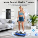 Vibration Plate Exercise Machine, Vibrating Fitness Platform for Lymphatic Drainage, Full Body Shaker Workout Equipment, Bluetooth Power Shaping Vibrate Plate, Board Sport for Home Exercise Gym - Image 3