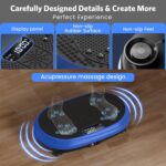 Vibration Plate Exercise Machine, Vibrating Fitness Platform for Lymphatic Drainage, Full Body Shaker Workout Equipment, Bluetooth Power Shaping Vibrate Plate, Board Sport for Home Exercise Gym - Image 4