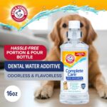 Arm & Hammer Complete Care Dental Water Additive for Dogs, Easy Portion Bottle 16 Fl Oz, Dog Breath Freshener, Odorless and Flavorless, Baking Soda Enhanced for Tartar Control - Image 4