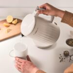 Cuisinart Soho 1-Liter Double Wall Electric Hot Water Kettle, Tea Kettle with Stainless Steel Interior, One Touch Operation to Boil Water for Tea, Hot Cocoa, or Instant Oatmeal, CK-10TR, Truffle - Image 3