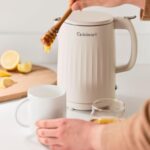 Cuisinart Soho 1-Liter Double Wall Electric Hot Water Kettle, Tea Kettle with Stainless Steel Interior, One Touch Operation to Boil Water for Tea, Hot Cocoa, or Instant Oatmeal, CK-10TR, Truffle - Image 4