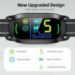 FAFAFROG Dog Bark Collar, Rechargeable Smart Collar, Anti Barking Training Collar with 5 Adjustable Sensitivity Beep Vibration, Bark Collar for Large Medium Small Dogs (Black) - Image 3