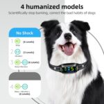 FAFAFROG Dog Bark Collar, Rechargeable Smart Collar, Anti Barking Training Collar with 5 Adjustable Sensitivity Beep Vibration, Bark Collar for Large Medium Small Dogs (Black) - Image 4
