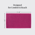 Kitsch African Net Sponge – Exfoliating Body Scrubber for Cleansing & Gentle Daily Exfoliation – Stretchable Bath Sponge for Hard-to-Reach Areas, Long-Lasting Shower Essential - Berry Pink, 3 Pcs - Image 6