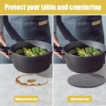 Trivets for Hot Dishes, Hot Pads for Kitchen, 7'' Trivets for Hot Pots and Pans, Pot Holders for Kitchen, Pot Holders Heat Resistant 4-Pcs, Kitchen Essentials for New Home - Image 3