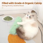 Potaroma Cat Toys Pillows, 3 Pack, Soft and Durable Crinkle Sound with Catnip Inside, Interactive Indoor Kitten Kicker, Promotes Kitty Exercise - Image 4