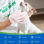 VOISEN 48 Pcs Pet Glove Wipes for Dogs and Cats, Cleaning & Deodorizing Bathing Grooming Wipes,Unscented Thick Nourish Fur Glove Wipes for Pet Dry Cleaning,Daily Care and Travel - Image 3
