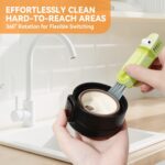 3 in 1 Cup Lid Gap Cleaning Brush Set, Multifunctional Bottle Cleaning Brush, Silicone Cup Lid Gap Cleaner, Home Kitchen Crevice Cleaning Tools (Multicolored) - Image 4