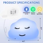 Breathing Lamp Guided Visual Meditation Tool for Mindfulness,Anxiety Relief&Calm Your Mind for Stress&Visual Relaxation and Restful Sleep,478 Seconds Breathing Rate Change 3 Colors,Gift for Kids - Image 3
