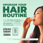 MARYRUTH'S Liquid Multivitamin + Hair Growth | Biotin 10000mcg | Lustriva Hair Growth Supplement | Clinically Tested in Women for Thicker Hair & Facial Wrinkle | Skin Care | Ages 18+ | 15.22 Fl Oz - Image 3
