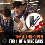 RAK Multitool Pen - Multi-Tool Pen Set 11 in 1, LED Light, Screwdrivers, Level, Ruler, Bottle Opener, and Stylus. Cool Gadgets Gifts for Men, Dad, EDC Tactical Pen Tool, Gift-Ready Box, Pack of 2 - Image 3