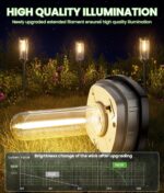 BITPOTT Bright Solar Pathway Lights Outdoor, 8 Pack Solar Powered Garden Lights Waterproof IP65, Auto On/Off Outdoor Light for Lawn Patio Walkway Driveway Decor Landscape Lighting - Image 3