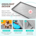 SIKADEER Under Sink Mat Waterproof 34" x 22", Silicone Mat Kitchen Drawer Shelf and Cabinet Liner, Sink Protector for Kitchen Organizers and Storage, Boot Tray Pet Food Mats - Image 5