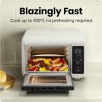 Chefman Air Fryer Toaster Oven Combo, Countertop Oven for Quick & Healthy Meals, Bake, Broil, Air Fry, Toast, and Bagel Functions, 450°F Max Temp, 4 Slice Toaster Oven Air Fryer Combo – Ivory - Image 3