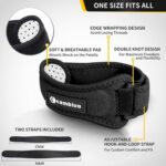 CAMBIVO 2 Pack Patella Tendon Knee Straps, Knee Brace for Women & Men with Extra Straps, Patella Bands for Pain Relief, Osgood Schlatter, Jumper's Knee, Tendonitis, Running, Volleyball - Image 3